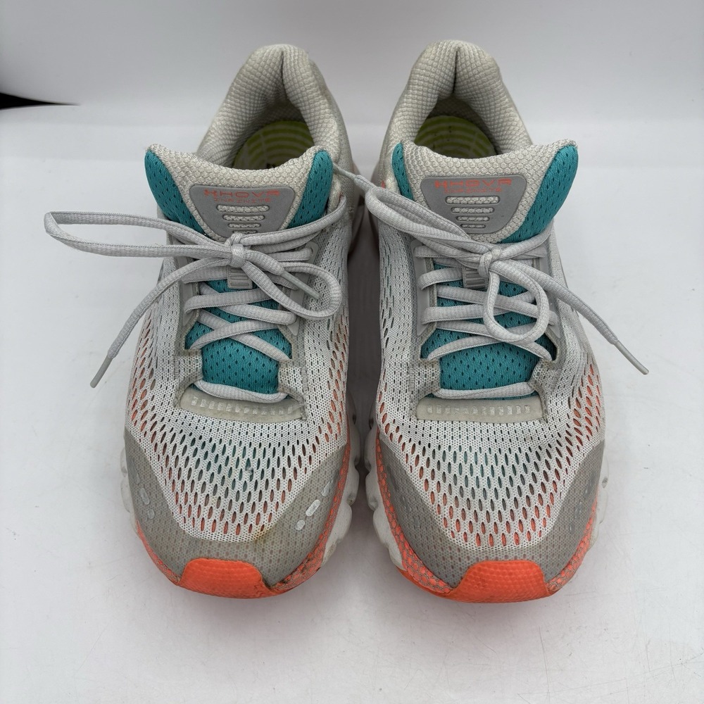 Under Armour Shoes Womens Size 9 HOVR Infinite Gray Orange Sneakers - Picture 5 of 10